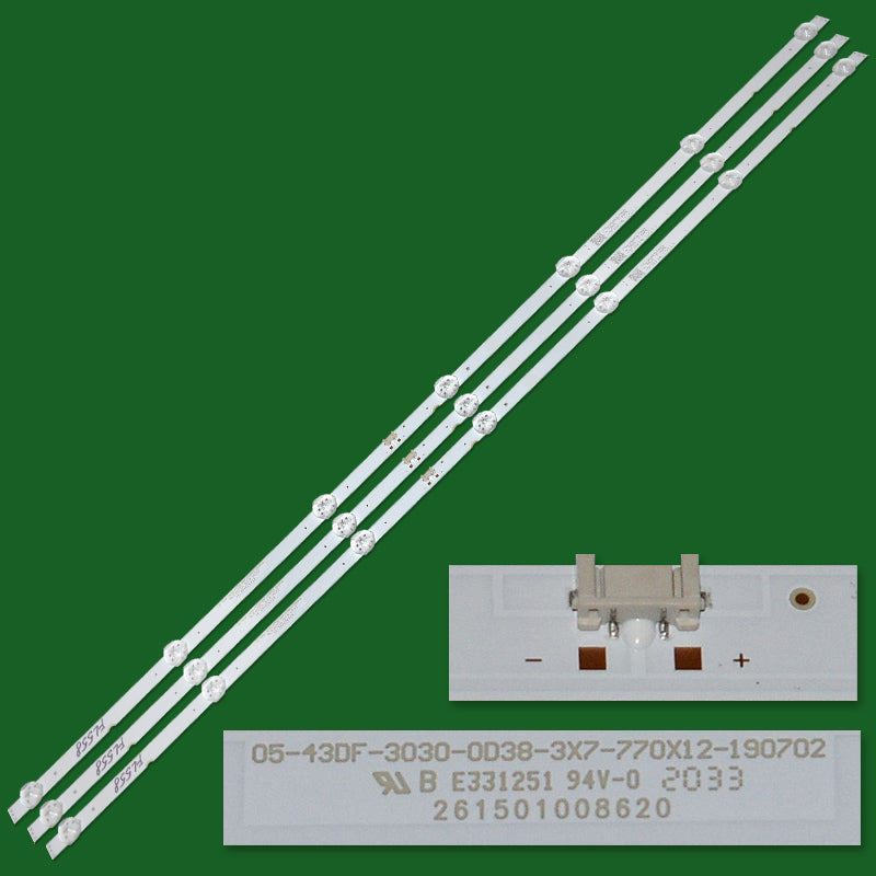 XS-2080 For Tesla 43S605BFS 05-43DF-3030-0D38-3X7-770X12-190702 7700-643000-D480 LC430DUC-SKA3