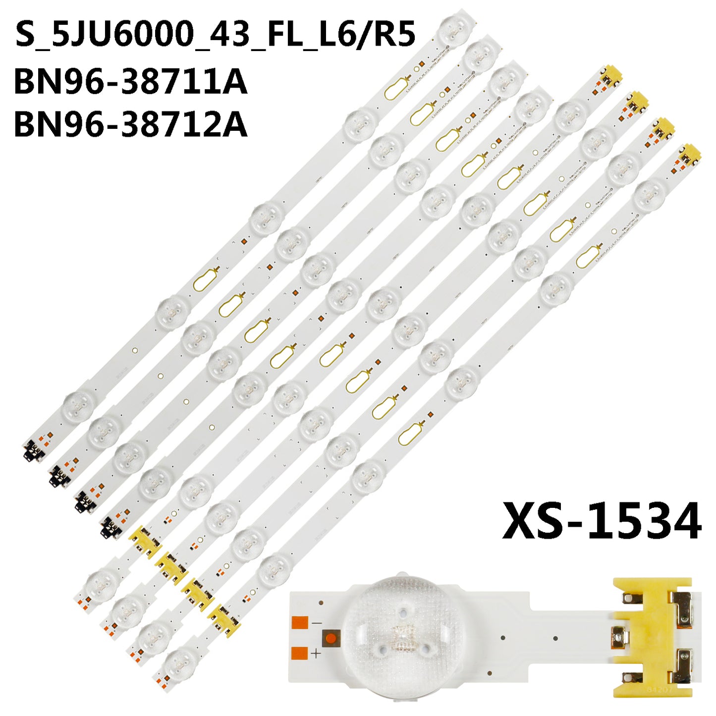 XS-1534 For Samsung UE43JU6050 UE43JU6060 UE43JU6000K UE43JU6000 UN43JU6400 LM41-00172A LM41-00172B BN96-38711A BN96-38712A S_5JU6000_43_FL_R5 L6 CY-GJ043HGAV1H