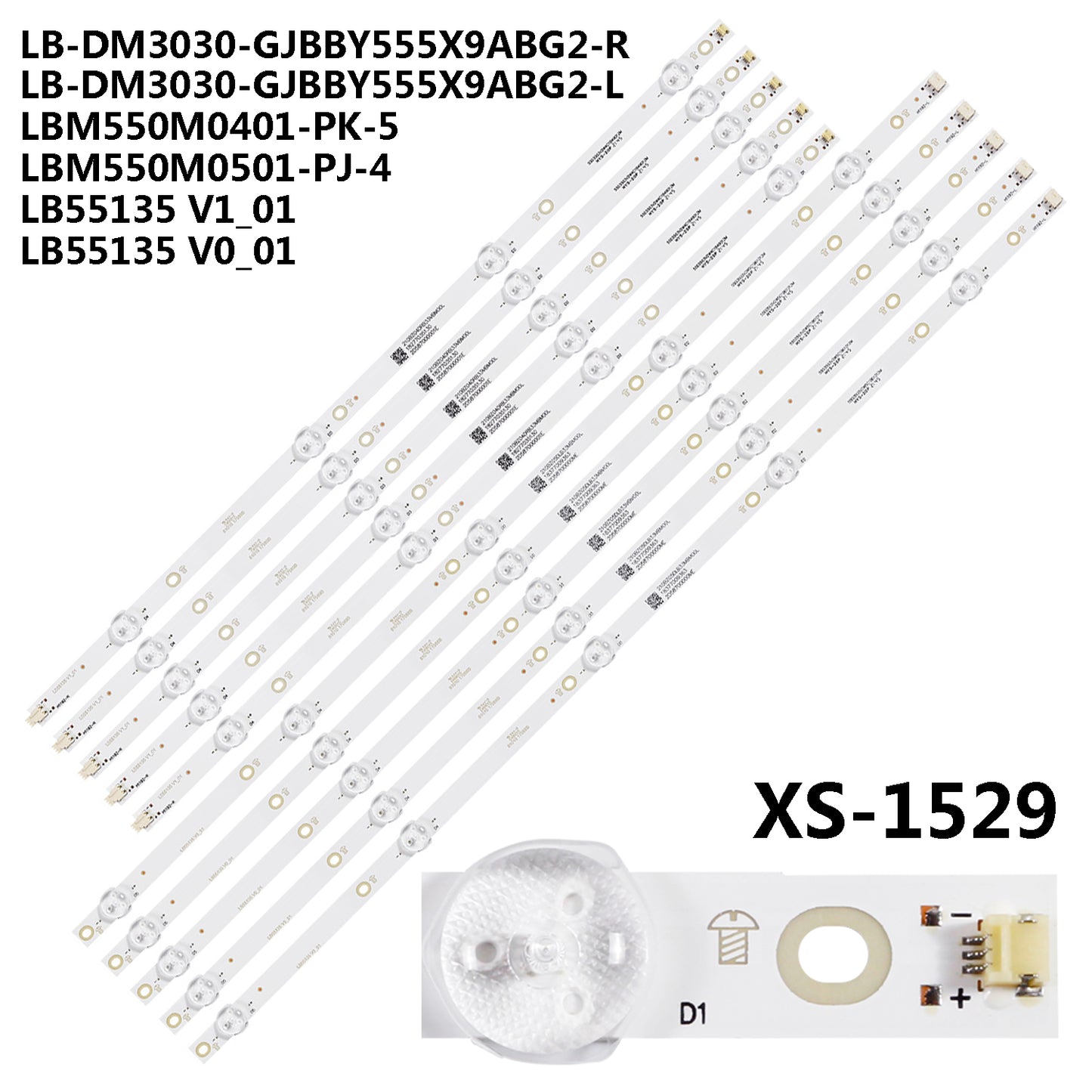 XS-1529 For LB-DM3030-GJBBY555X9ABG2-R/L LBM550M0501-PJ-4 LBM550M0401-PK-5 TPT550U1-QVN05.U TPT550U2-D072.L TPT550U2-D077.L Insignia NS-55DF710NA19 NS-55DF 710NA21