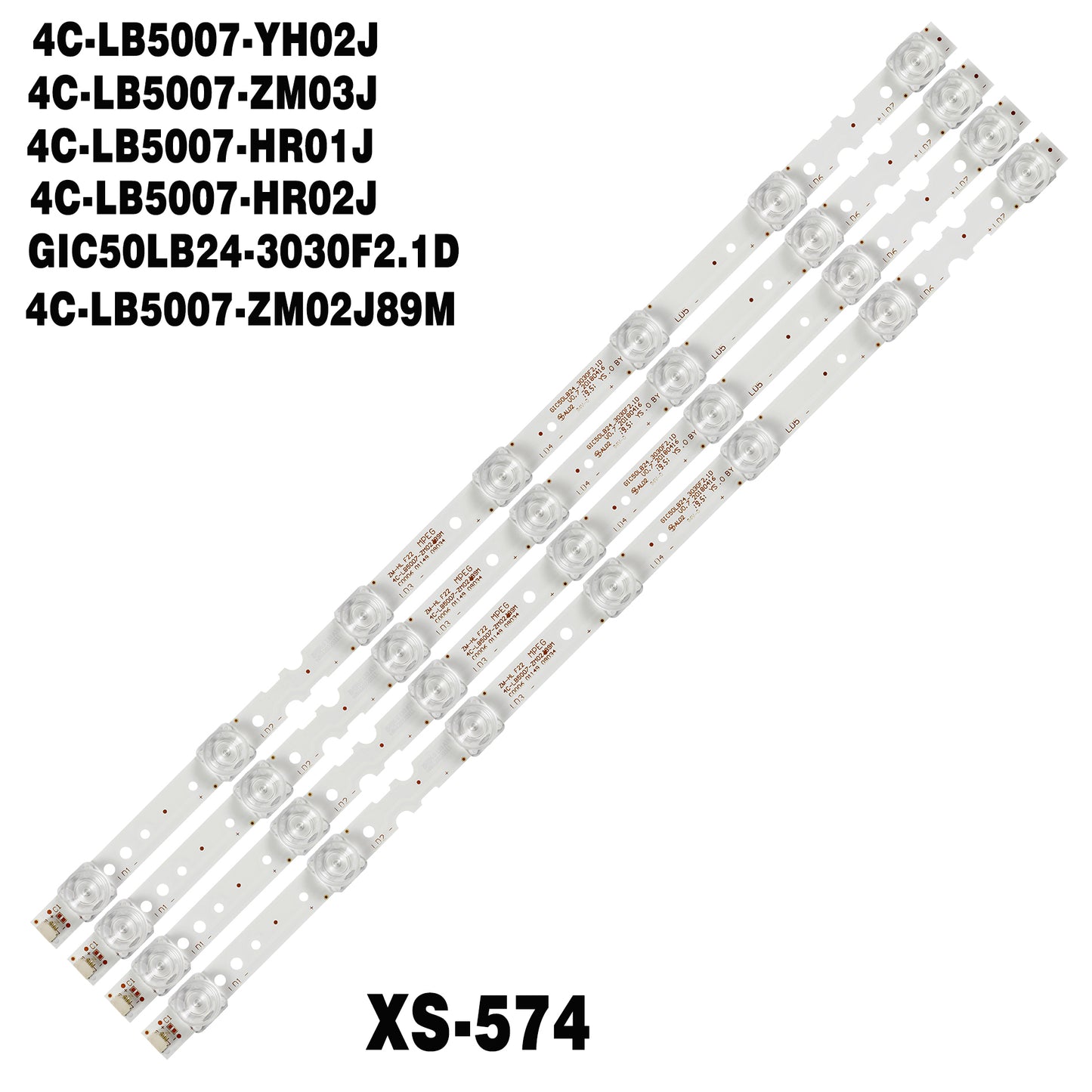 XS-574 4 PCS/set for Thomson 50UD6306 50UD6406 LVU500UDEL 50P65US 50S421 50S423 50S425 LVU500NDL MD9W10 TCL-5006-3030-4X7