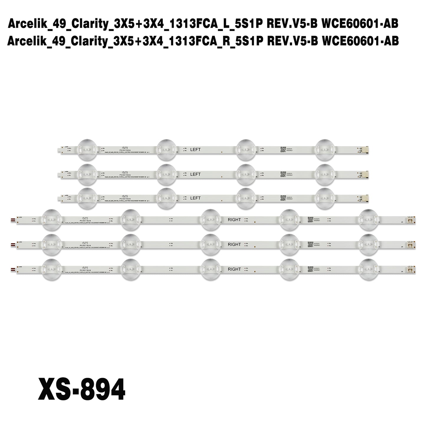 XS-894 For Arcelik_49_Clarity_3X5+3X4_1313FCA_R L_5S1P REV.V5-B WCE60601-AB B49L 8840 A49L 8840 B49L 8752 B49L 8840 A49L B49L 8900 8752 49GDU7900 057T4 9E15C A49L860 49L8860 49GCU7905 LM41-00655A LM41-00656A