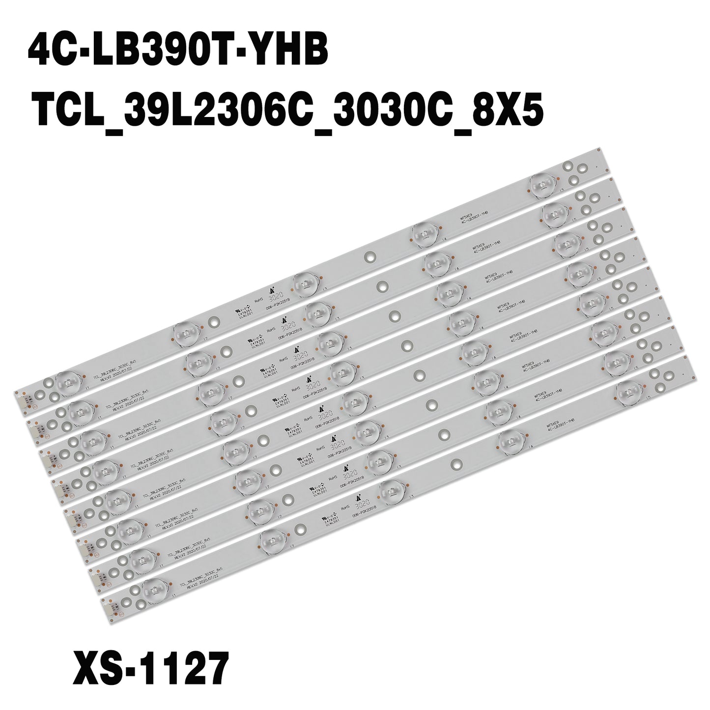 XS-1127 5 Lamp 400mm 4C-LB390T-YHB 4C-LB39T0-YHB TCL_39L2306C_3030C_8X5 For Shiba 39L2309C 39L2306C 39L2303C 006-P2K2051 DP39D14T 39D3503V1W 5C1B40217M Dp39d14