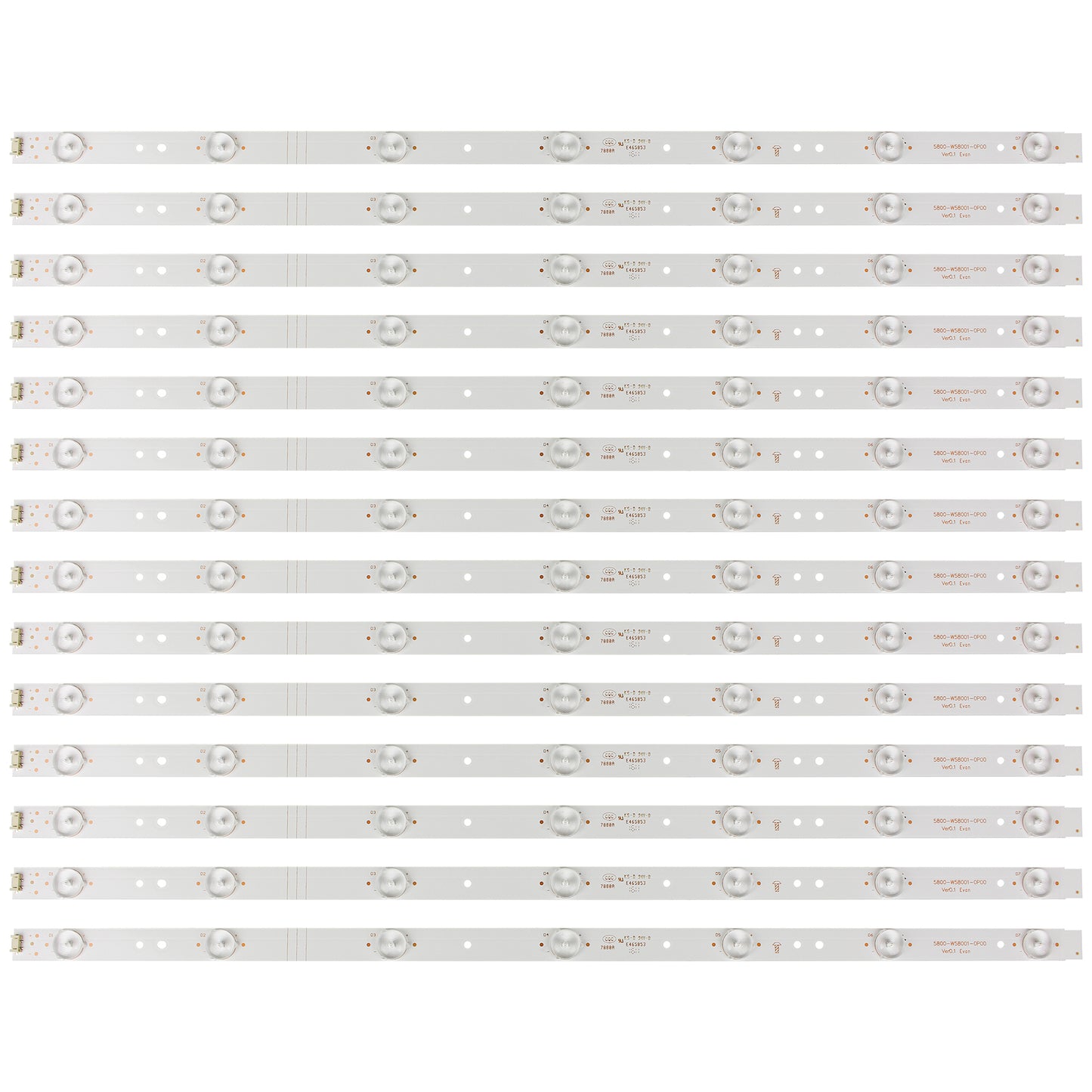J-192 LED Backlight Strip 5800-W58002-0P00/0P30 5800-W58001-0P00 5800-W58000-0P00 CRH-A5835351407518REV1.0 For Skyworth 58M6 58V6 58E360 58E6000 58E6100 LED -58B700S Ph58e20 Ph58e20dsgwas
