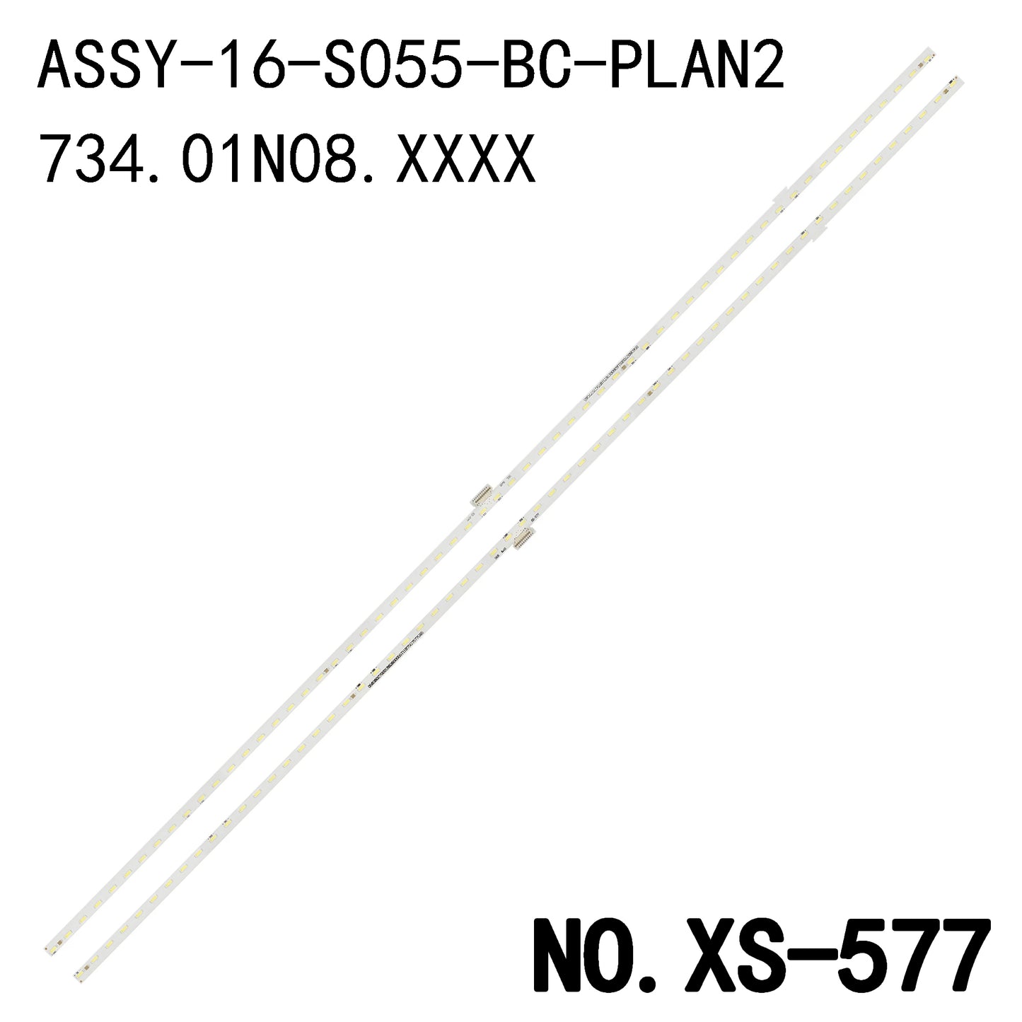 XS-577 LED Strip(2) for SONY KD-55X8500D KD-55X8500 KD-55XD8005 02 ASSY-16-S055-BC-PLAN2