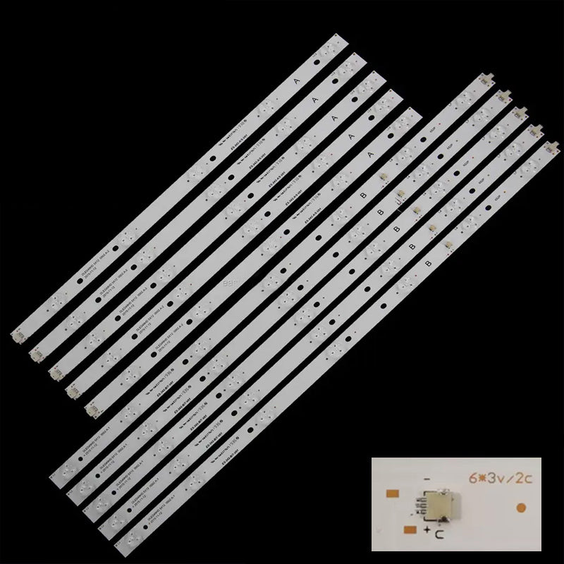 XS-1552 LED Backlight DLED49HD 5X12 0002.A-1 DLED49HD 5X12 0002.A-2 For AWOX 49124