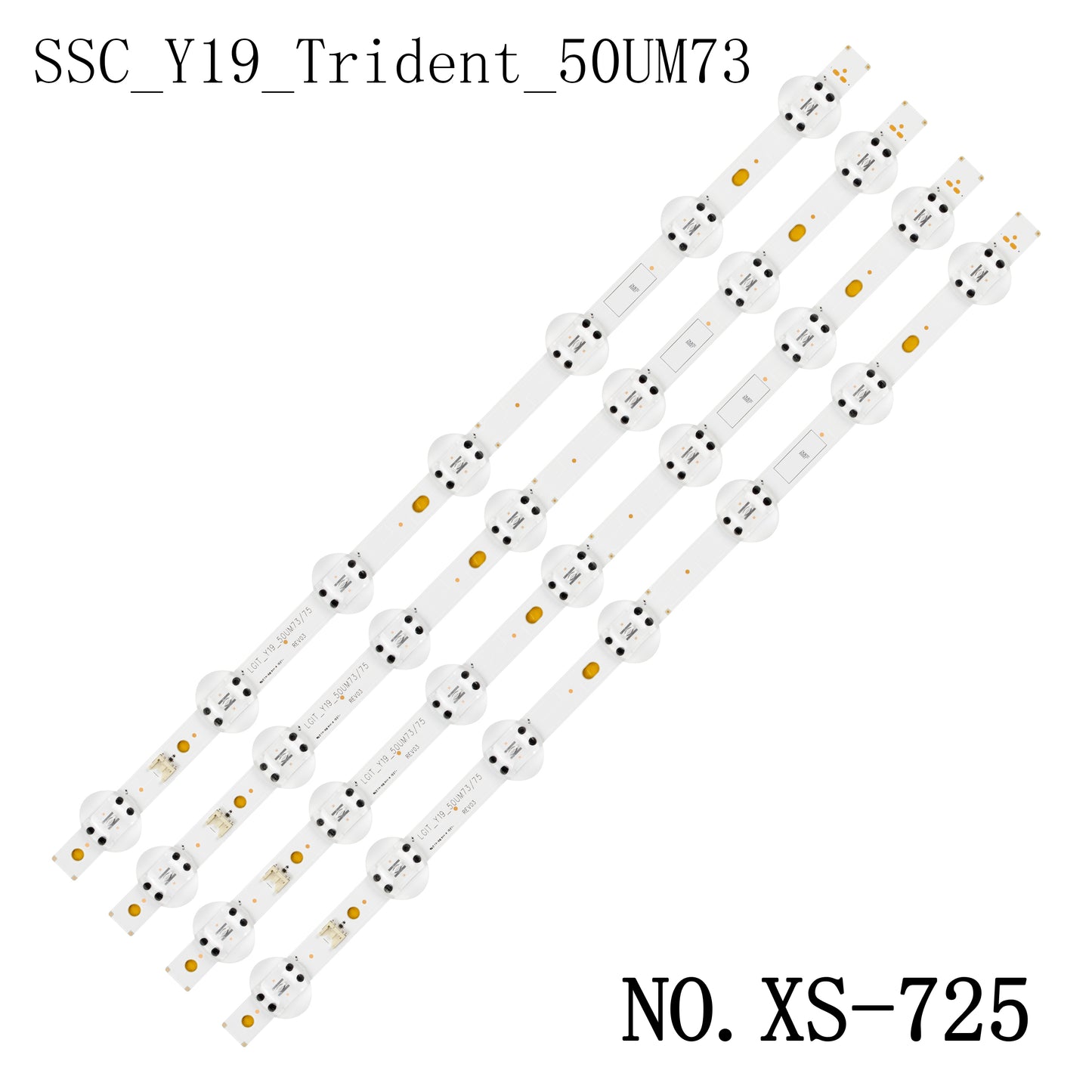 XS-725 4Pc/Set LED Strip For LG 50UM7500 50UM7360 50UM7510 50UM7300 50UM7450 50UM7400 50UN6950ZUF 50UM7300AUE SSC_Y19_Trident_50UM73 NC500DQG-VXHX3