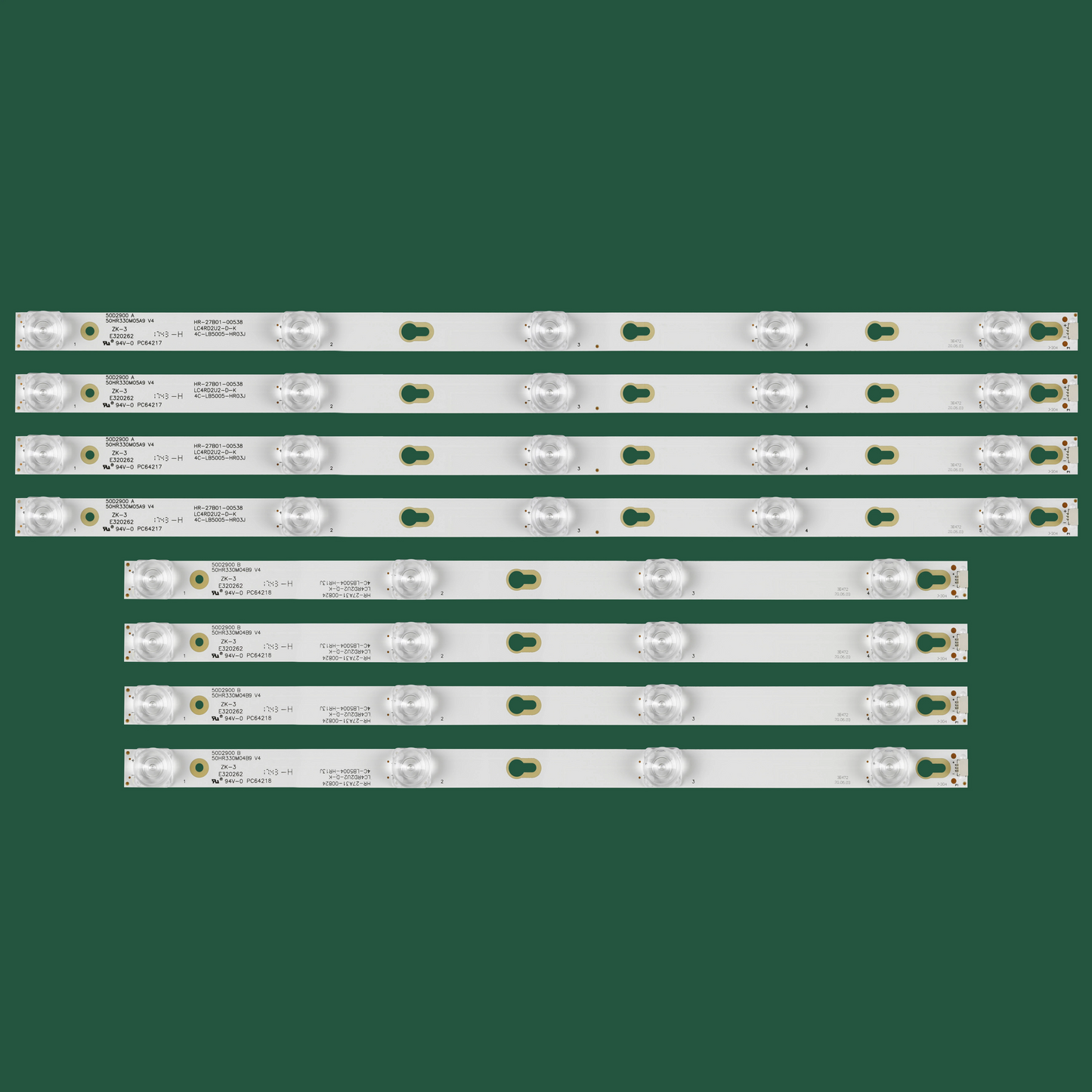 J-304 LED Backlight 50HR330M05A9 V4 50HR330M04A9 V4 50D2900_A/B For TCL L50P2-UD D50A710 D50A730 D50A810 D50A630U