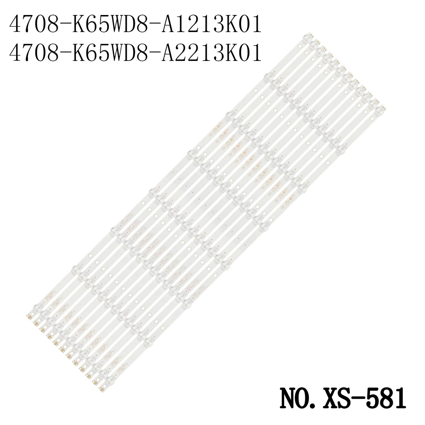 XS-581 12PCS 8LEDS LED BACKLIGHT FOR 65PFF5455/T3 65PUF6031/T3 65PUF6056 T3 K650WD A1 4708-K65WD8-A1213K01 A2213K01