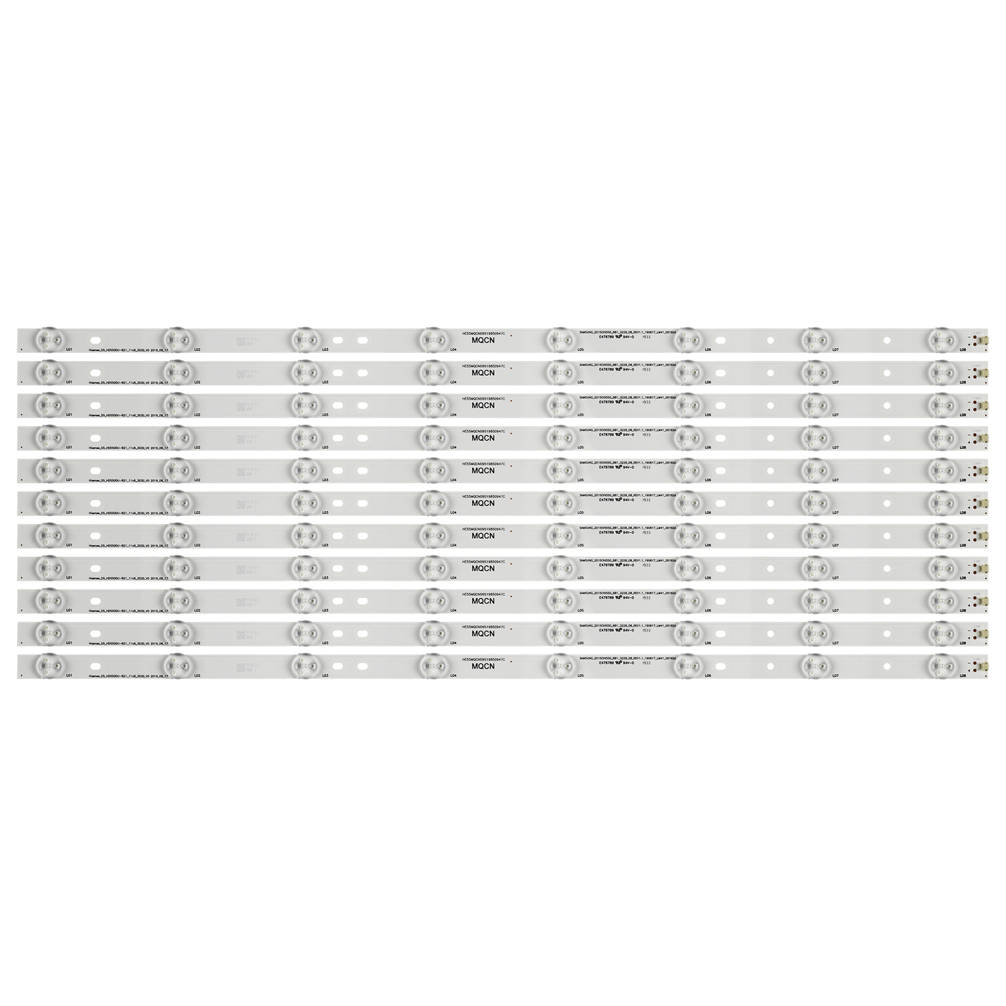 J-209 New 1set=11PCS 8 LEDs 585mm LED backlight strip for Hisense LED55EC520UA 55-HD550DU-B21-11X8-3030c-v0 1150644 TH-55DX400C 2015CHI550 LM41-00182A HE55MQCN09519850947C 5 5_HD550DU-B21_11x8_3030_V0