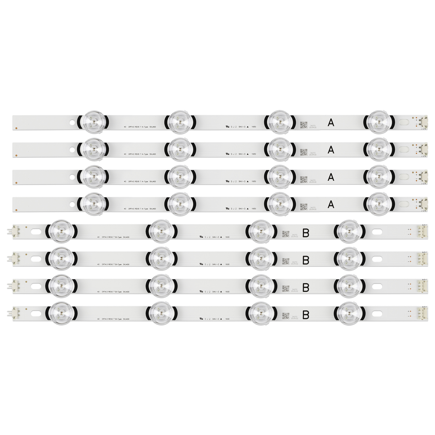 J-219 8pcs/set LED strip For LG 40 DRT4.0 REV0 7 A/B-Type SVL400 6916L-0884A 6916L-0885A 40LF630V 40LX560H 40LH5300 40LH5700 40LF570V 40LF5700 40LF6300 40LF634V DRT 4.0 3.0 40 inch AB