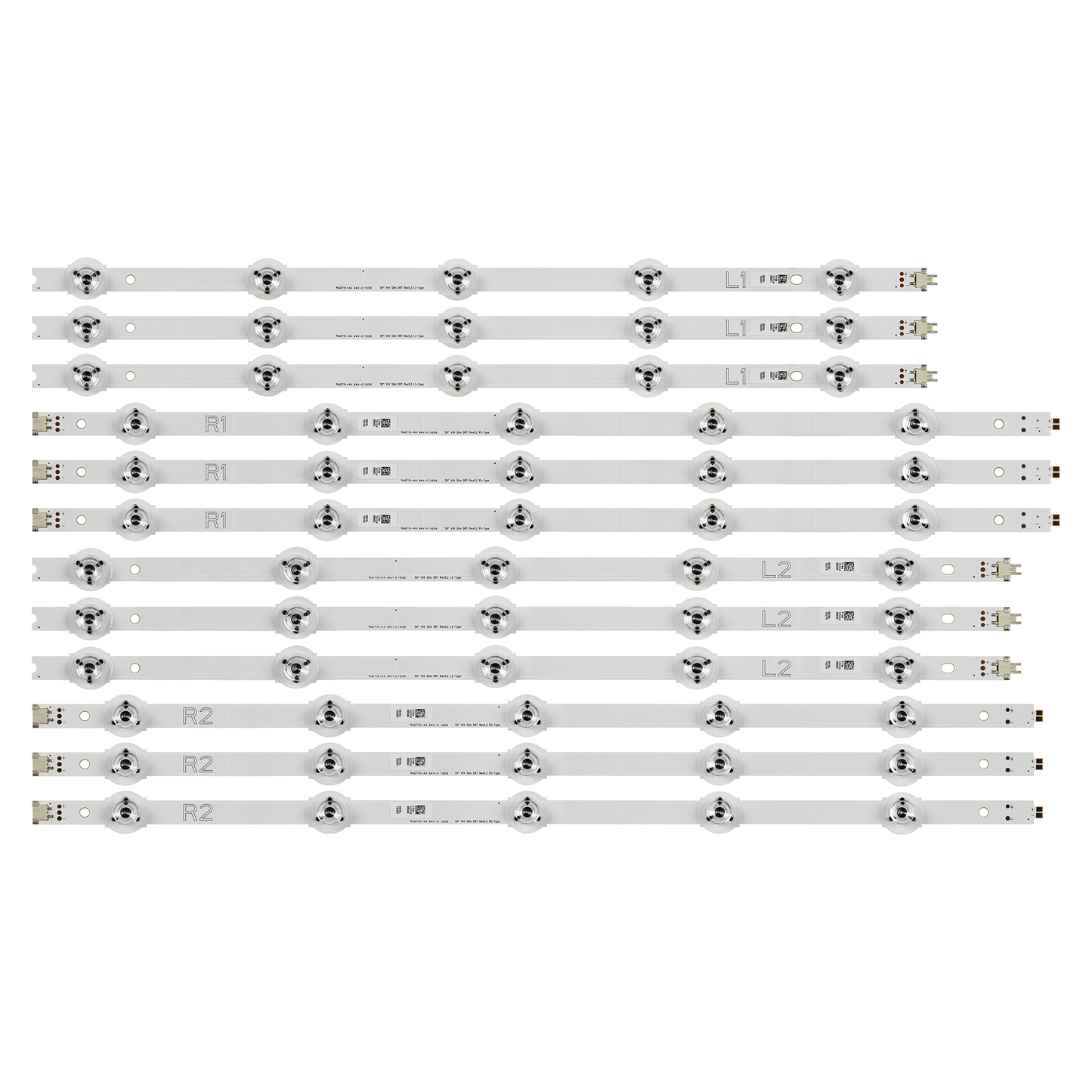 J-400 LED strip For LG 50"TV TX-50AS740 TX-50AS650 6916L-1824A 6916L-1825A 6916L-1826A 6916L-1827A LC500DUF UG F1 V14 Slim DRT Rev0.2 TH-50AS670C 50"V14 Slim DRT REV0.2 L1/ L2/R1/R2-Type TX-50AS650E