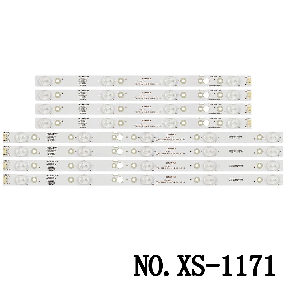 XS-1171 LED BACKLIGHT STRIP FOR 43E388G 43U4700la 43UG620V SW43D09L-ZC22AG-02 CRH-A4330300104L6CNRev1.0 CRH-A4330300104L74CREV1.0