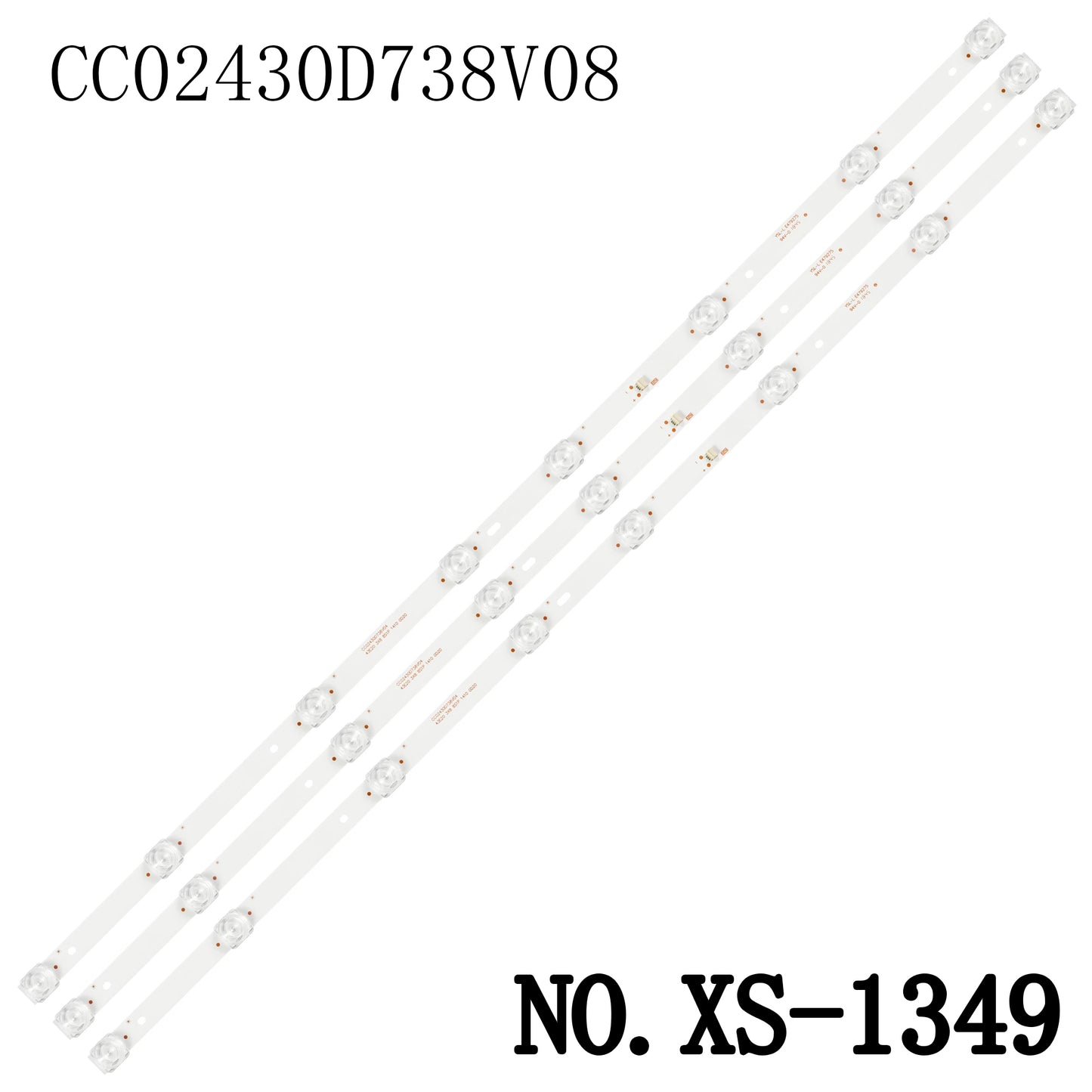 XS-1349 LED BACKLIGHT STRIP FOR 43fs112x 43fsy112x 43ft102x 43lst5970 ELED46-88 F43E8000Q lc430duy lc43st3000f LE-43F580 LED43F302BT3 cc02430d738v03 cc02430d738v04 cc02430d738v08