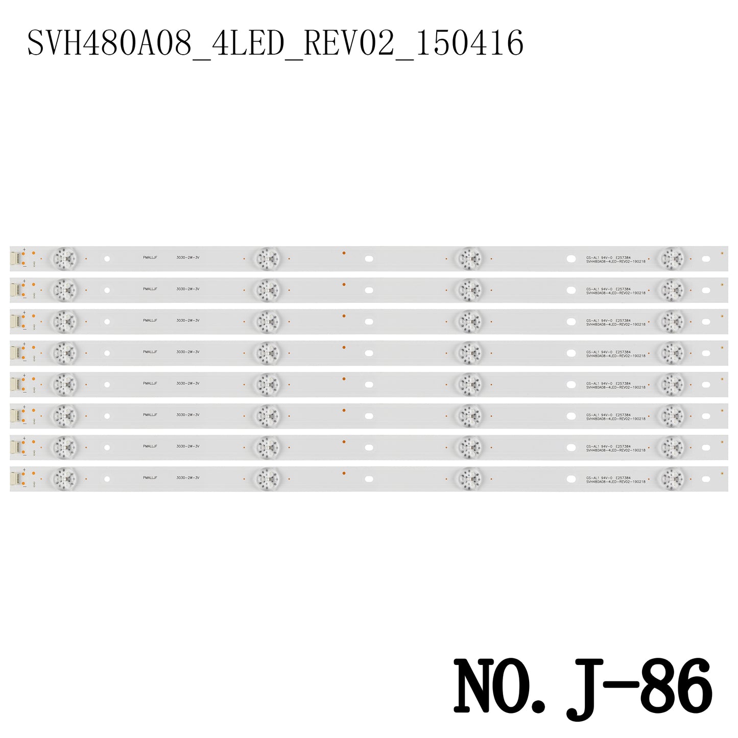 J-86 LED BACKLIGHT STRIP FOR 48K220PW 48K300U LED48EC290 LED48EC520UA LED48K300U SVH480A08_4LED_REV02_150416