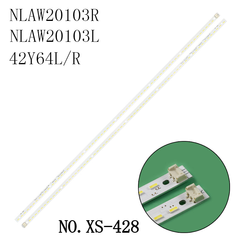 XS-428 2Pcs/Set LED Backlight Strips TX-L42E30B TX-L42E30E TC-L42E30B 42Y64L 42Y64R NLAW20103R NLAW20103L TH-L42E30W TC-L42E320B