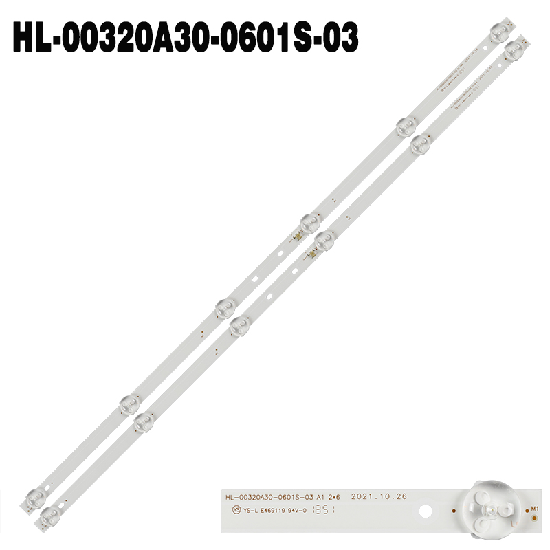 XS-1144 575MM 2PCS LED Strips SJ.CX.D3200601-3030HS-M for 32 TV RCA RTV32Z2SM BBK 32LEM-1027/TS2C DJTV321 H32D7000E HTV-LED32HD101T2 43MK-C32001-35V2 CX315DLEM S3 2Z118 HL-00320A30-0601S-07 03
