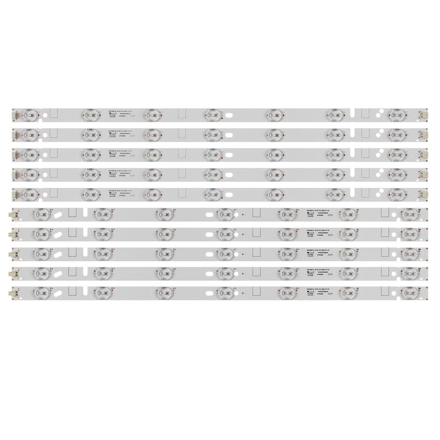 XS-1153 LED Backlight Strip 14 Lamp ZDCX50D14R-ZC14F-02 01 ZDCX50D14L-ZC14F-02 303CX500033 For LT-50E560 LT-50E350 LE-5018 CX500DLEDM ZDCX50D14R-ZC14F-02 01 ZDC X50D14L-ZC14F-02 303CX500032 303CX500031