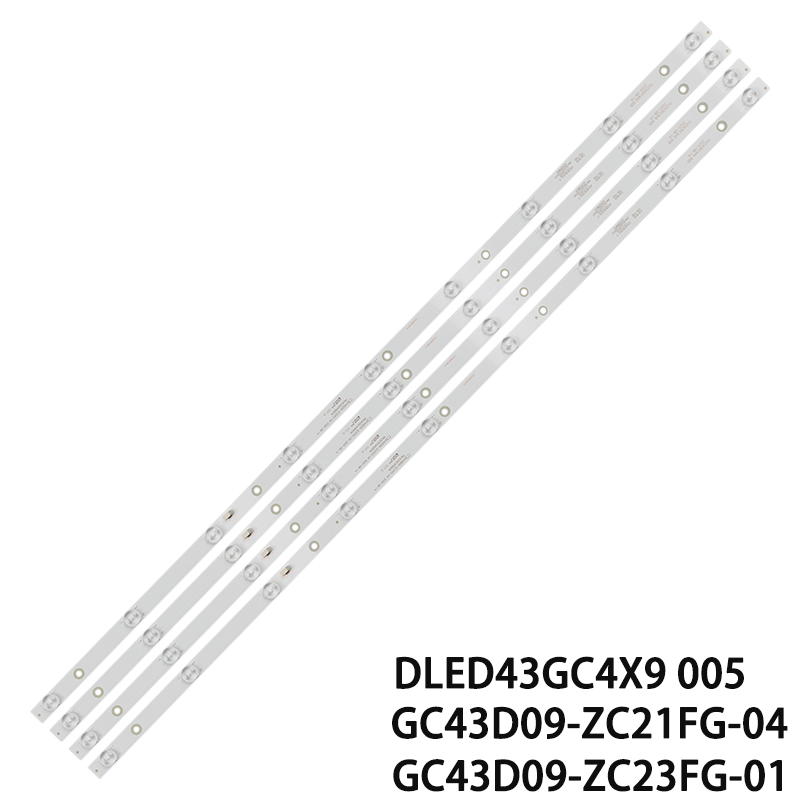 XS-595 LED Strip 9 Lamp DLED43GC4X9 005 GC43D09-ZC21FG-04 GC43D09-ZC23FG-01 For MYSTERY MTV-4324LT2 MTV-4324 L43F1S 43PFF5081/T3 BBK 43LEM-1023/FTS2C MYSTERY LE43E7900 43PFF5081 43PFF3011/T3