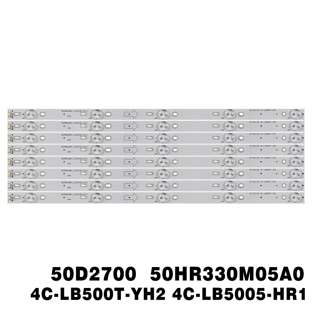 XS-633 LED backlight strip 50D2700 4C-LB500T-YH2 4C-LB5005-HR1 for TCL 50FS3800 50FA3213 F50S3803 LVF500NDEE LED50D2720 L50F3800A 0EM50LB01 50HR330M05A0 V2 B50A638 L VF500AU0T LVF500AUOY TOT_50D2700