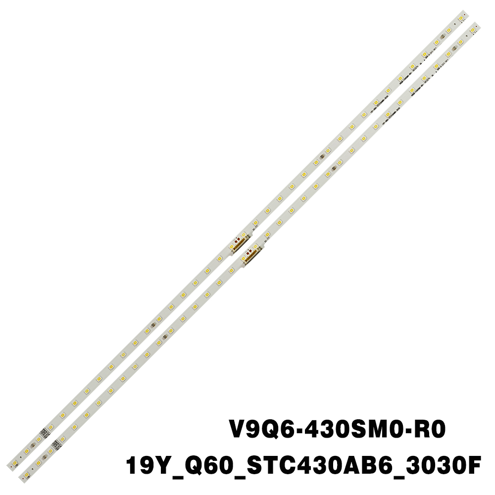 XS-771 LED Backlight strip V9Q6-430SM0-R0 19Y_Q60_STC430AB6_3030F BLUE 38EA for GQ43Q60R QE43Q60T QE43Q60TAU QE43Q60RAT BN96-48377A QE43Q60A QE43Q60 BN96-48377A BN61-16190A