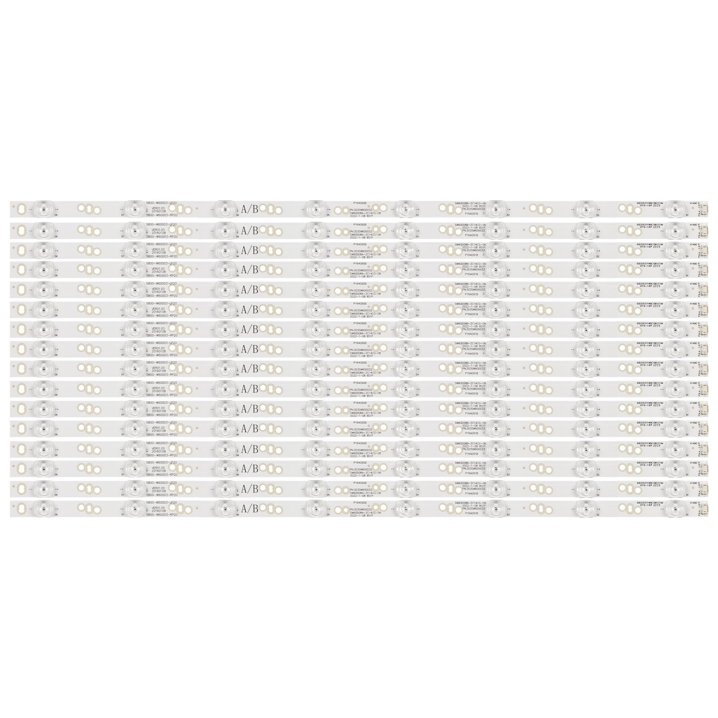 XS-992 1set=16pcs Led backlight bar 8 lmaps 5800-W60003-LP20 5800-W60003-RP20 SW60D08A-ZC14CG-08 303SW600032