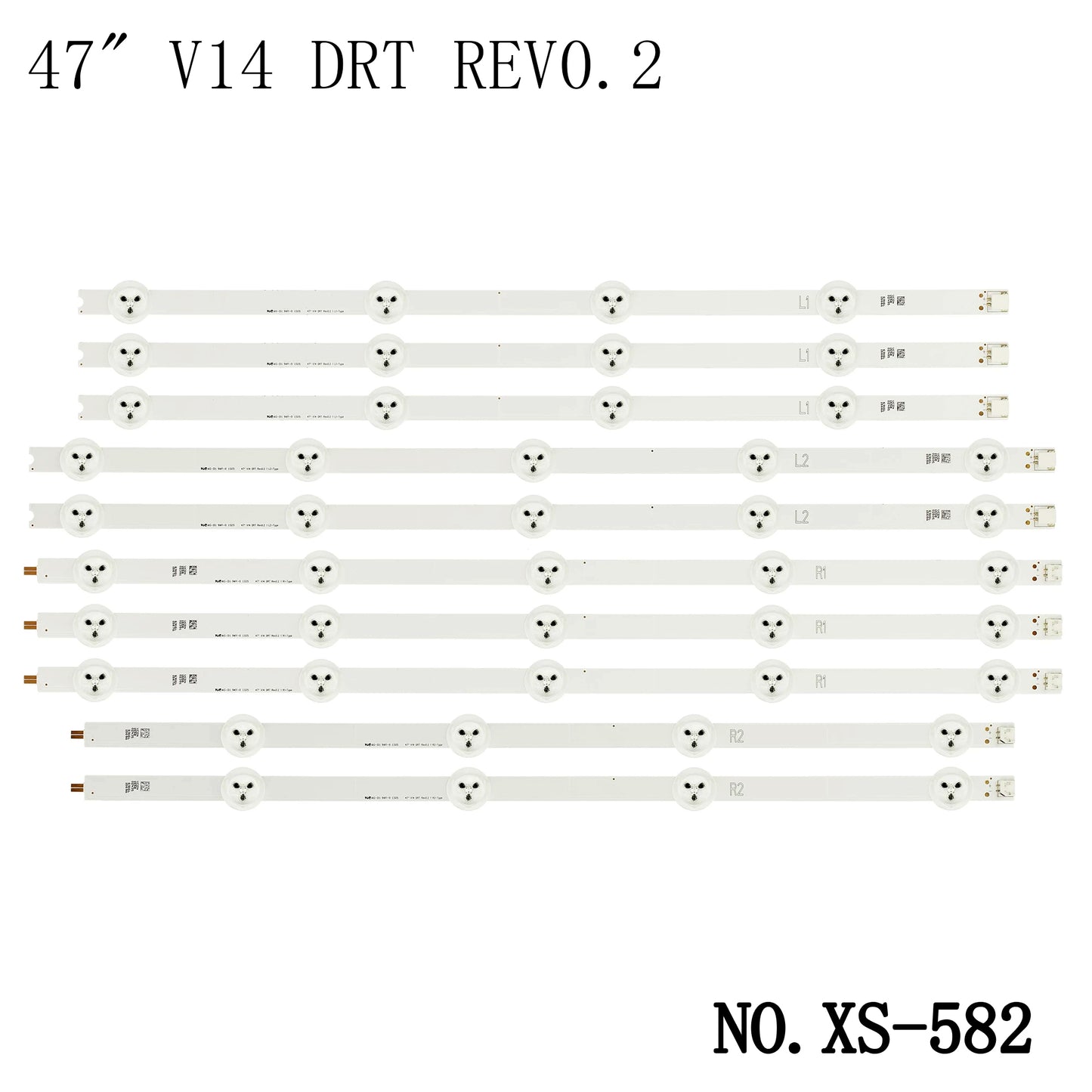 XS-582 10PCS LED BACKLIGHT FOR 47PFK6309 47PFH6309 47PFT6309/60 6916L-1566A 1567A 1568A 1569A