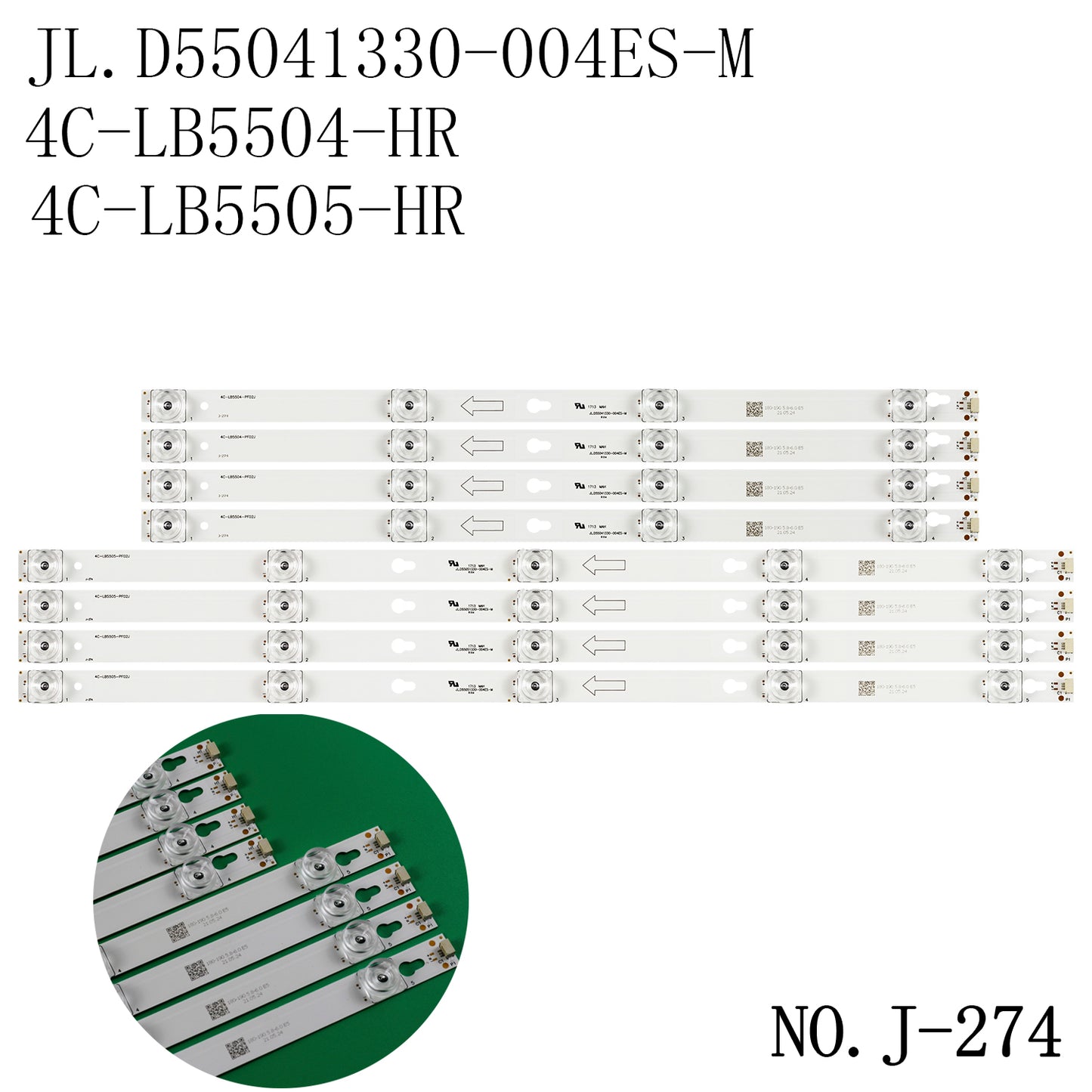 J-274 TOT_55D2900 for TCL 4C-LB5505-HR 4C-LB5504-YH B55A858U L55F3800A D55A620U LC-55LB481U 55D2900 D55A810 55US57
