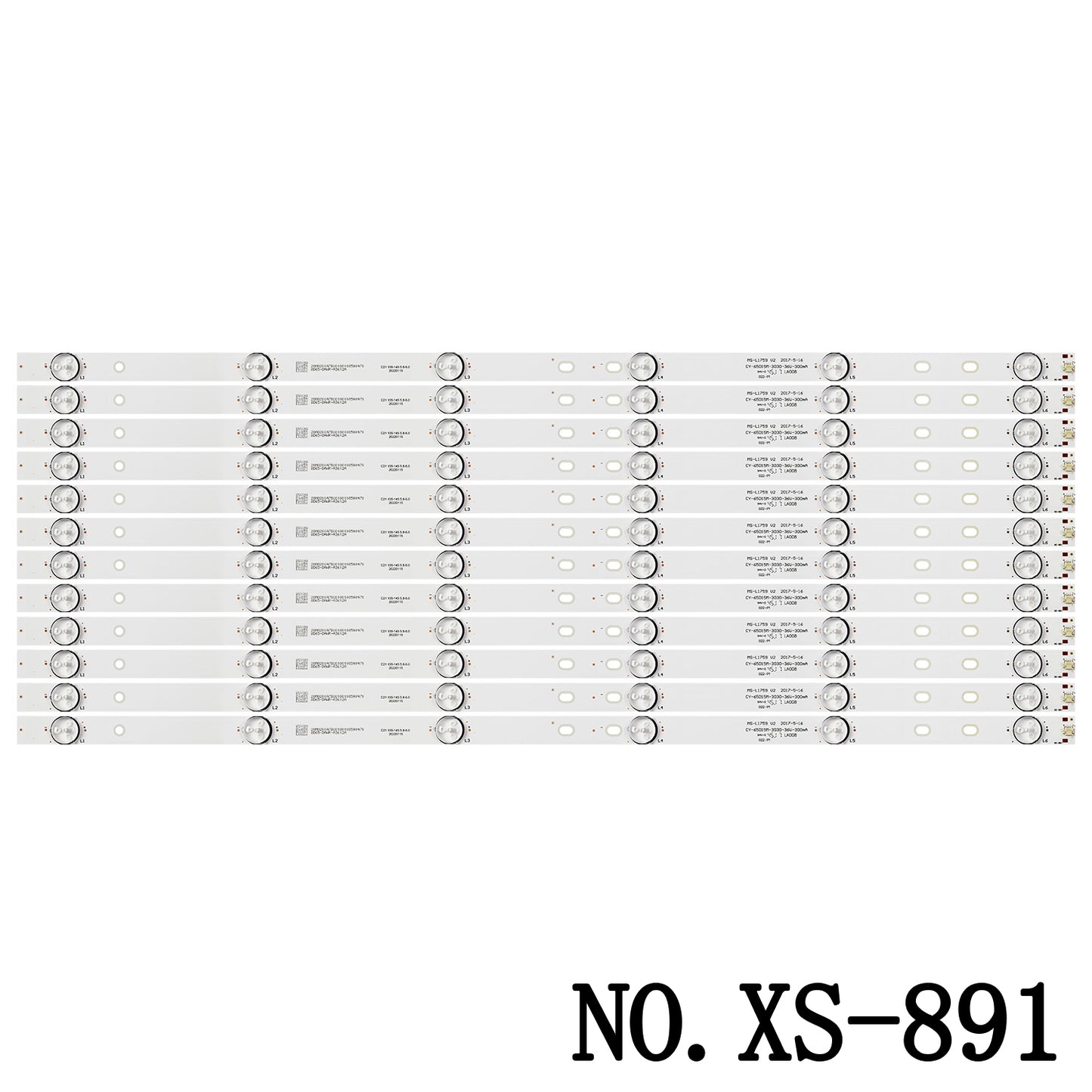 XS-891 LED BACKLIGHT STRIP FOR MS-L1759 V2 CY-65D15M-3030-36V-300MA A3 8D65-DAWR-A33612A AX65LEDA88-G/0227 PA650SDD-DK52F1