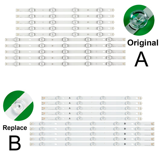 J-154 LED BACKLIGHT STRIP FOR 49lb5200 49LB5500 49LB550V 49LB551 49LB551U 49LB551V 49LB552U 49LB552V 49LB5550 49LB558v 49LB5610 49LB561U 49LB563U 49LB565V 49LB580V 49LB582V 49LB585V 6916L-1788A 6916L-1789A 6916L-1944A 6916L-1945A DRT 3.0 49 AB