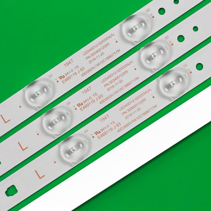 J-93 LED BACKLIGHT STRIP FOR LE40A3000 LE40A7100L LE40B3000 LE40B3000W LE40B3300W LE40k5000 LE40K5000TF LED40ME1000 MTV-4028LT2 MTV-4029LTA2 MTV-4031LT2 MTV-4128LT2 LED40D 12-03(A) LED40D12-ZC14-04 A