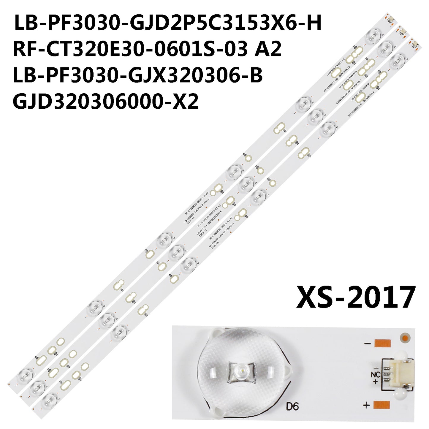 XS-2017 For LB-PF3030-GJD2P5C3153X6-H RF-CT320E30-0601S-03 A2 LB-PF3030-GJX320306-B GJD320306000-X2 Skyworth 32E200E 32E201E