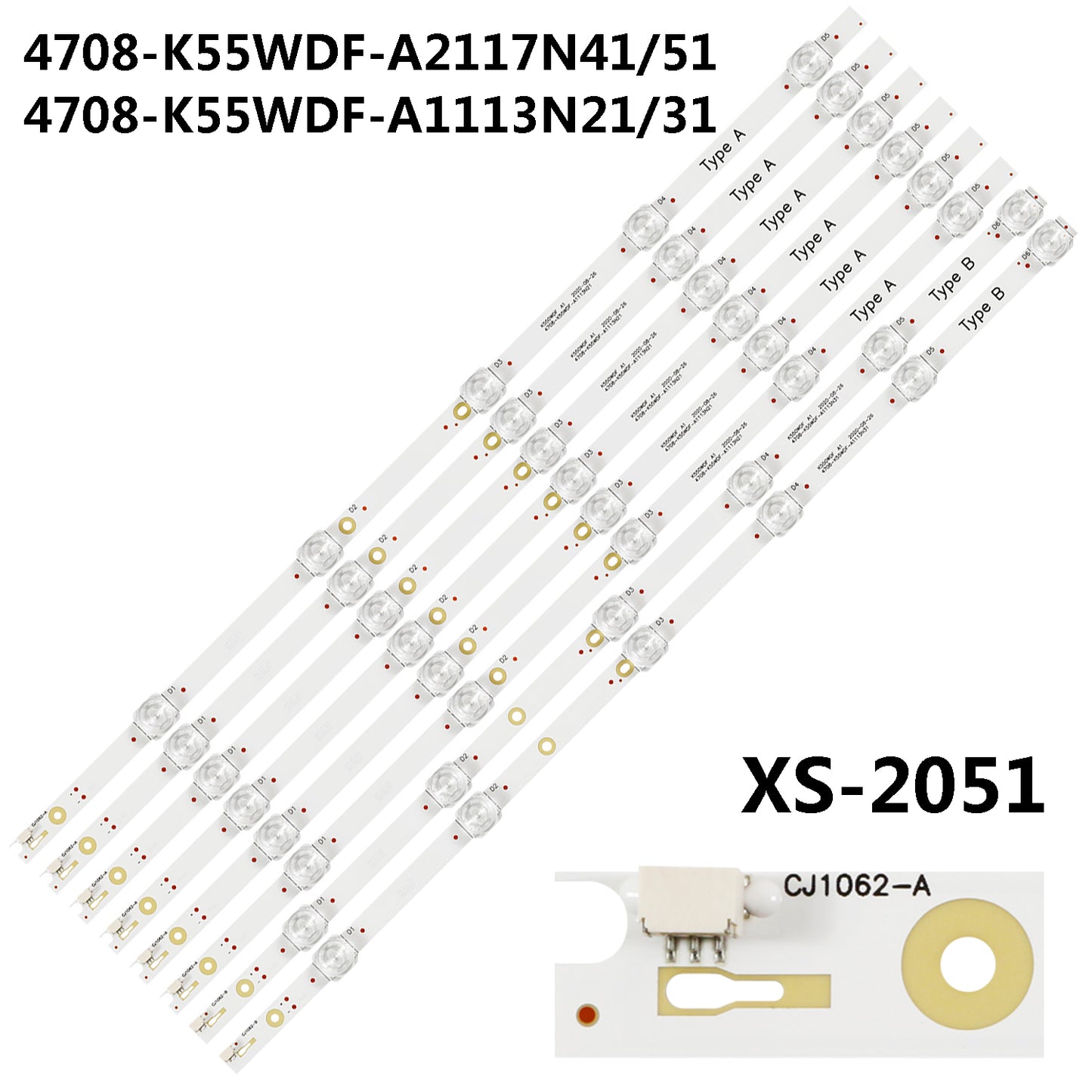 XS-2051 For 4708-K55WDF-A2117N51 A2117N41 A1113N21 A1113N31 K550WDF A2 A1