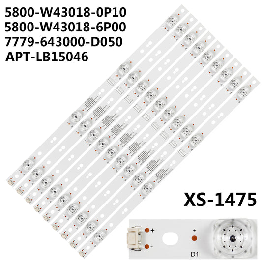 XS-1475 For APT-LB15046 5800-W43018-0P10 5800-W43018-6P00 7779-643000-D050 CRH-A4335350401R5ALREV1.0 RDL430WY Skyworth 42G6 43G6 43E3600W 43E366W 43S1 43G6A Shadow Escape NE-43U701CN16 NE-43U701RCN16