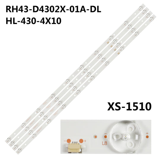 XS-1510 For RH43-D4302X-01A-DL HL-430-4X10 PB12D830173BL042-002H 43EAL5Y LED43HD580 LED43HD560 LED43HD310