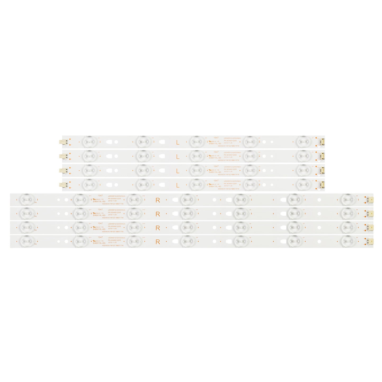 J-93 LED BACKLIGHT STRIP FOR LE40A3000 LE40A7100L LE40B3000 LE40B3000W LE40B3300W LE40k5000 LE40K5000TF LED40ME1000 MTV-4028LT2 MTV-4029LTA2 MTV-4031LT2 MTV-4128LT2 LED40D 12-03(A) LED40D12-ZC14-04 A