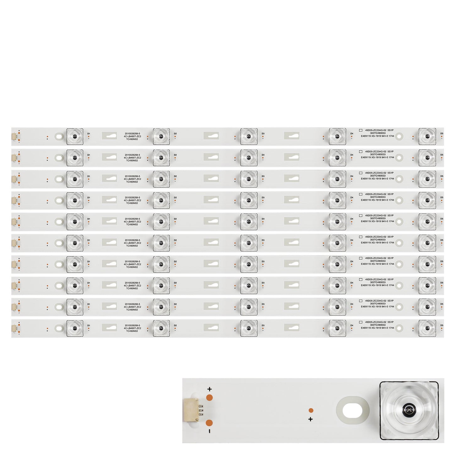 XS-1919 TCL49D05-ZC23AG-02 4C-LB490T-HR2 4C-LB490T-ZC2 TC490M02 49HR332M04A3 V3 303TC490033