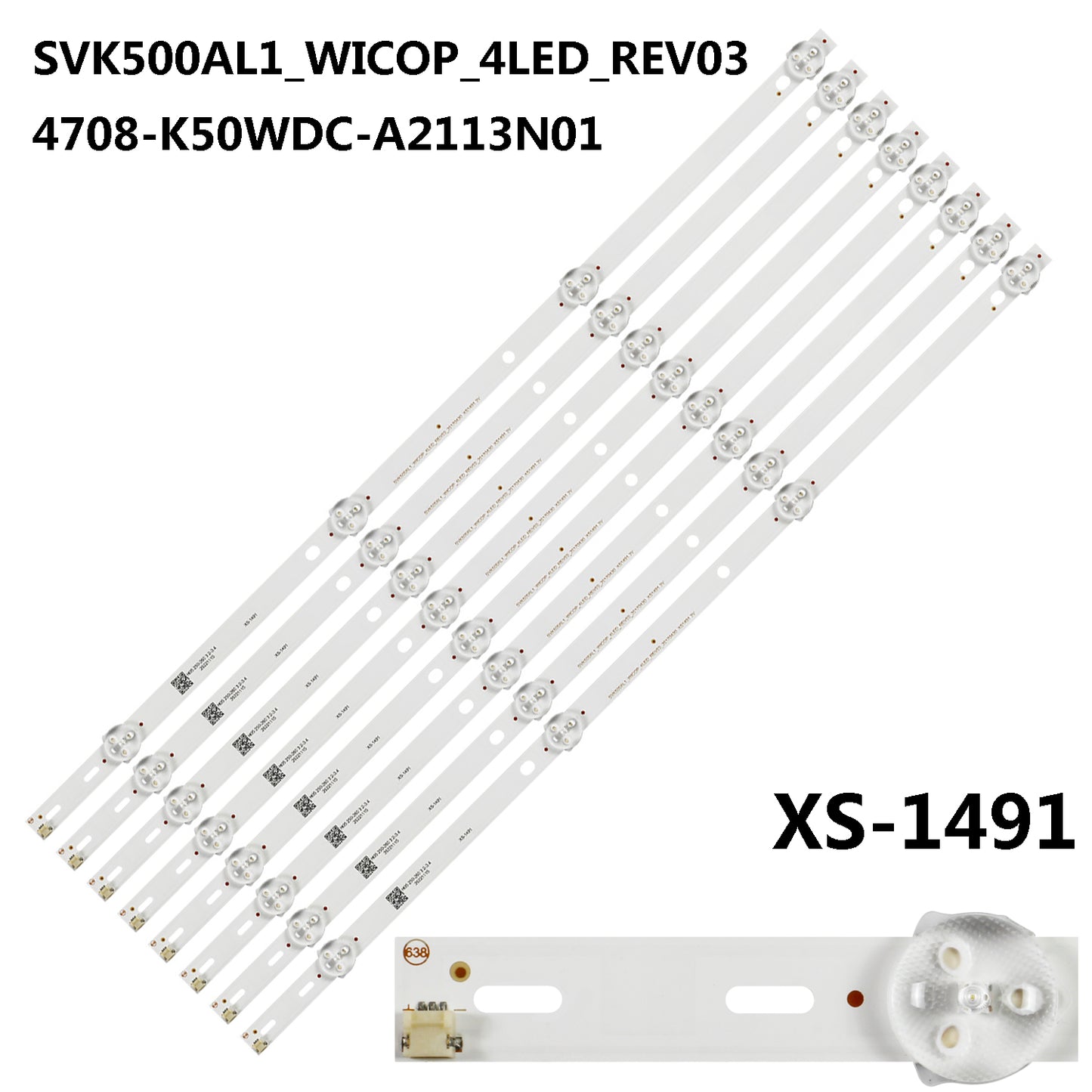 XS-1491 For SVK500AL1_WICOP_4LED_REV03_20170430 4708-K50WDC-A2113N01 Polaroid P50FN0117K P50FN117K PHILIPS 50PFT4002 50PFS4012