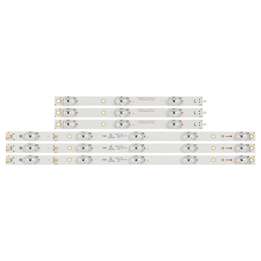 XS-1167 100% New 9pcs/Kit LED Strips for 55 TV MS-L1239-L V2 MS-L1239-R V2 MS L1239 L V2 MS L1239 R V2