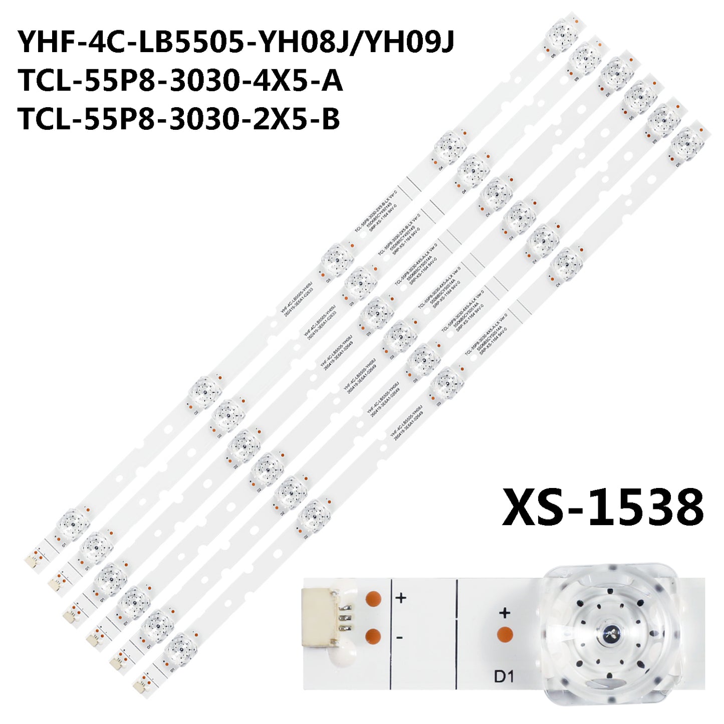 XS-1538 For TCL-55P8-3030-4X5-A TCL-55P8-3030-2X5-B YHE-4C-LB5505-YH17J TCL 55P8 55T680 55T6M 55K5 55T6 TOSHIBA 55U5900C