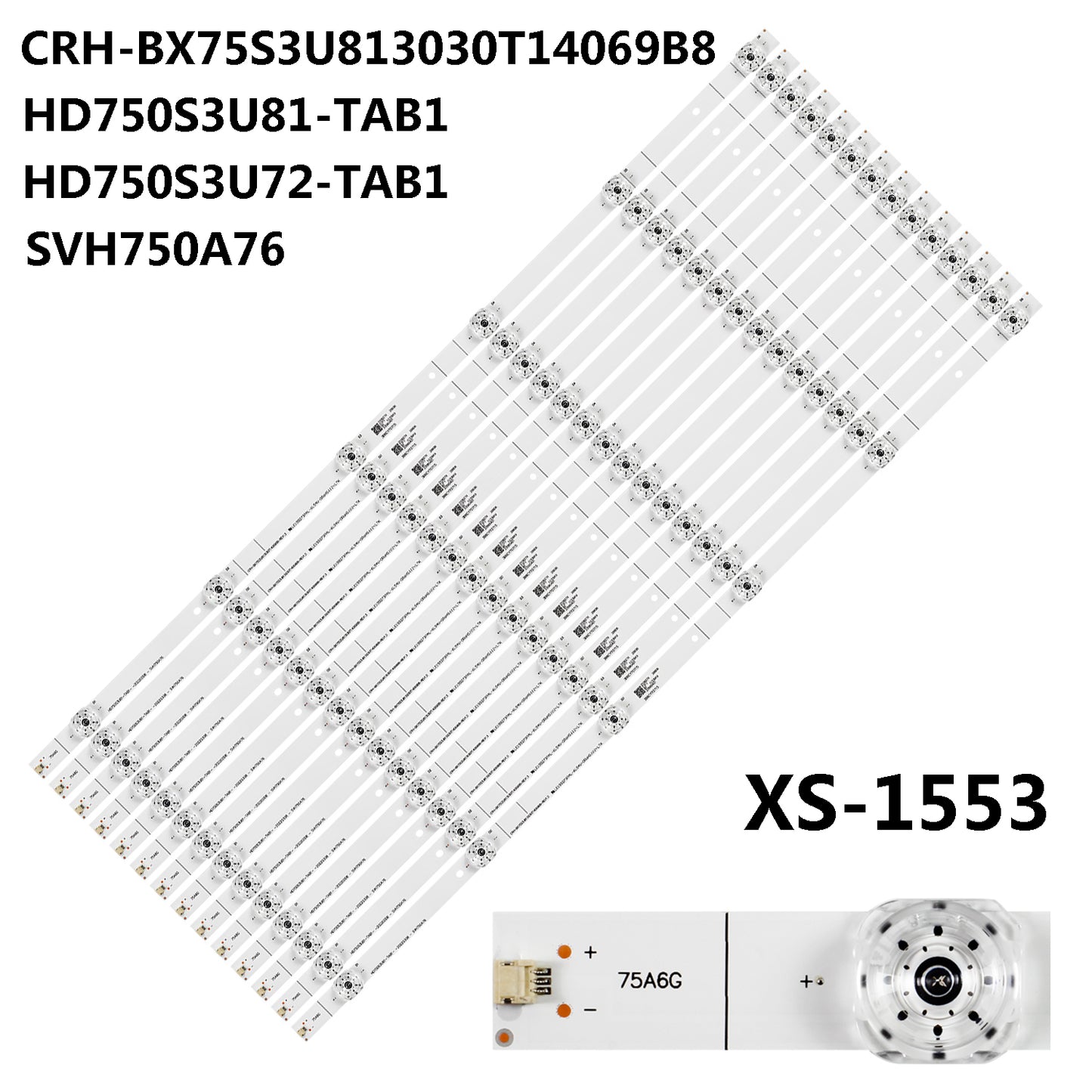 XS-1553 For CRH-BX75S3U813030T14069B8-REV1.3 HD750S3U81-TAB1 HD750S3U72-TAB1 SVH750A76 E479275 For Hisense 75R6E3 75H6570G 75E3D 75A6G 75R61G 75H6510G