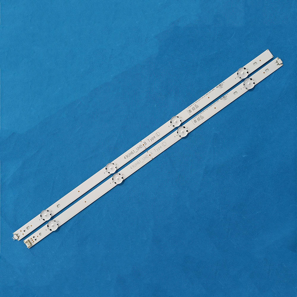 XS-572 8Pcs/Set LED Backlight Strip For LG 49UH652V 49UH650V 49UH65-UHD-A/BS SSC-49INCH-UHD-A/B-REV00 HC490DGN-ABRC1-214X EAV63452401
