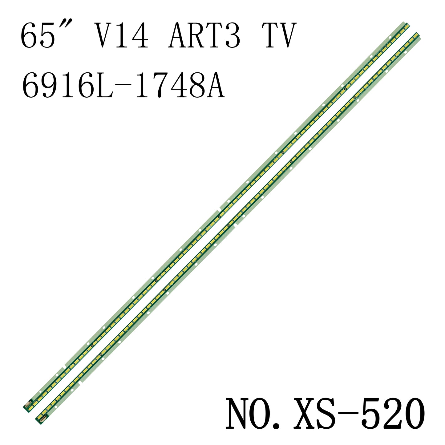 XS-520 2Pcs/Set LED Strip 65UB9800 65UB950V 65UH6150 65UB9200 65UB9500 65UB9300 65 V14 ART3 TV 6920L-0001C 6922L-0086A LC650EQD(FG)(F2)