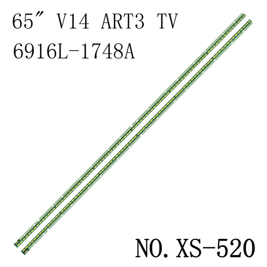 XS-520 2Pcs/Set LED Strip 65UB9800 65UB950V 65UH6150 65UB9200 65UB9500 65UB9300 65 V14 ART3 TV 6920L-0001C 6922L-0086A LC650EQD(FG)(F2)