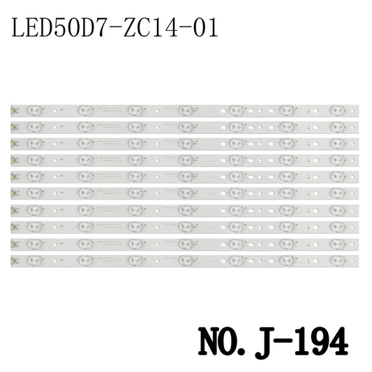 J-194 LED BACKLIGHT STRIP FOR D50MF7000 50S510 LD50U3000 LED50A900 LED50A9000 LT-50M640 LED50D7-ZC14-01 LED50D7-ZC14-02 LED50D7-ZC14-03 LED50D7-ZC14-04 LED50D7-ZC14- 05 V500HJ1-PE8
