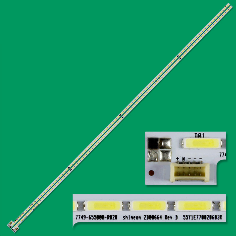 XS-749 LED Backlight Strip For 55K1Y 55K1TY 7749-655000-R010 L010 7449-655000-L020 R020 55Y1E770020603L 55Y1E770020603R shieon 2D00664 REV.D
