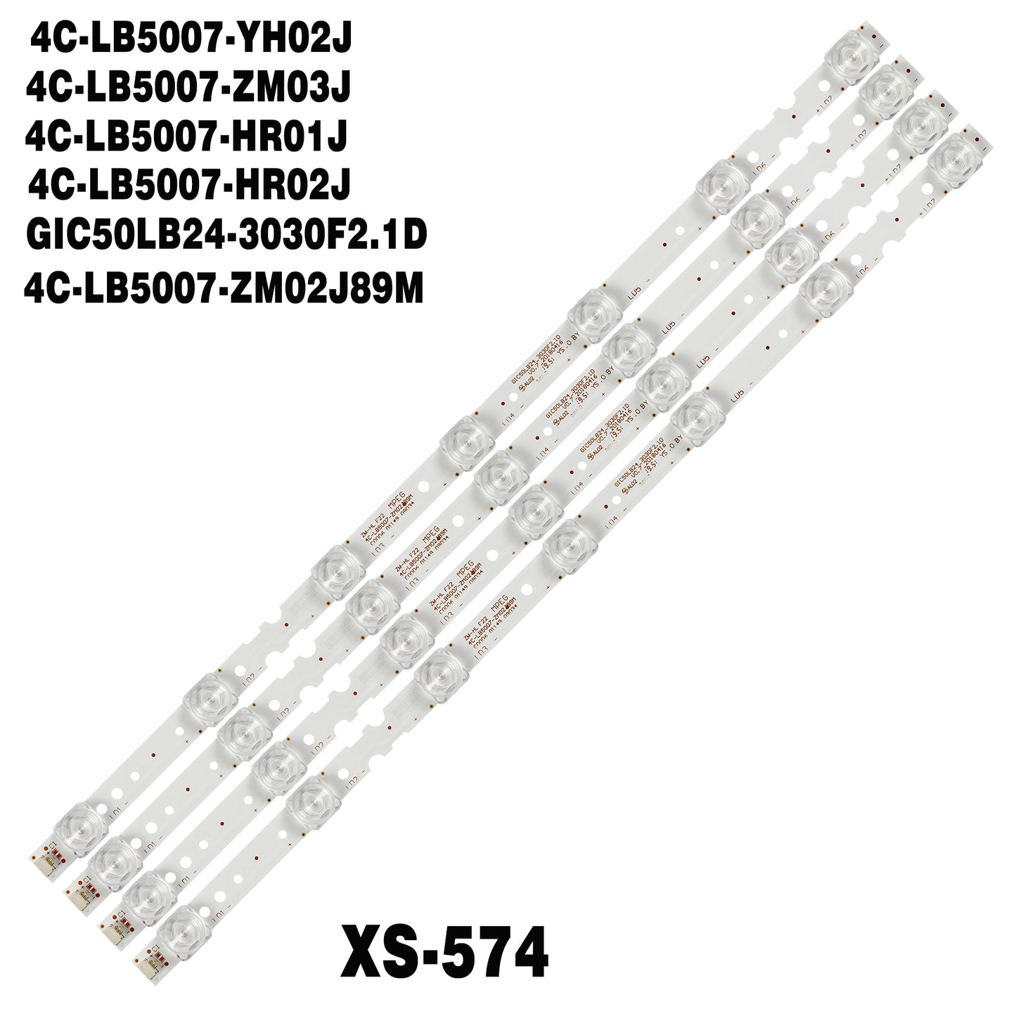 XS-574 4 PCS/set  for Thomson 50UD6306 50UD6406 LVU500UDEL 50P65US 50S421 50S423 50S425 LVU500NDL MD9W10 TCL-5006-3030-4X7