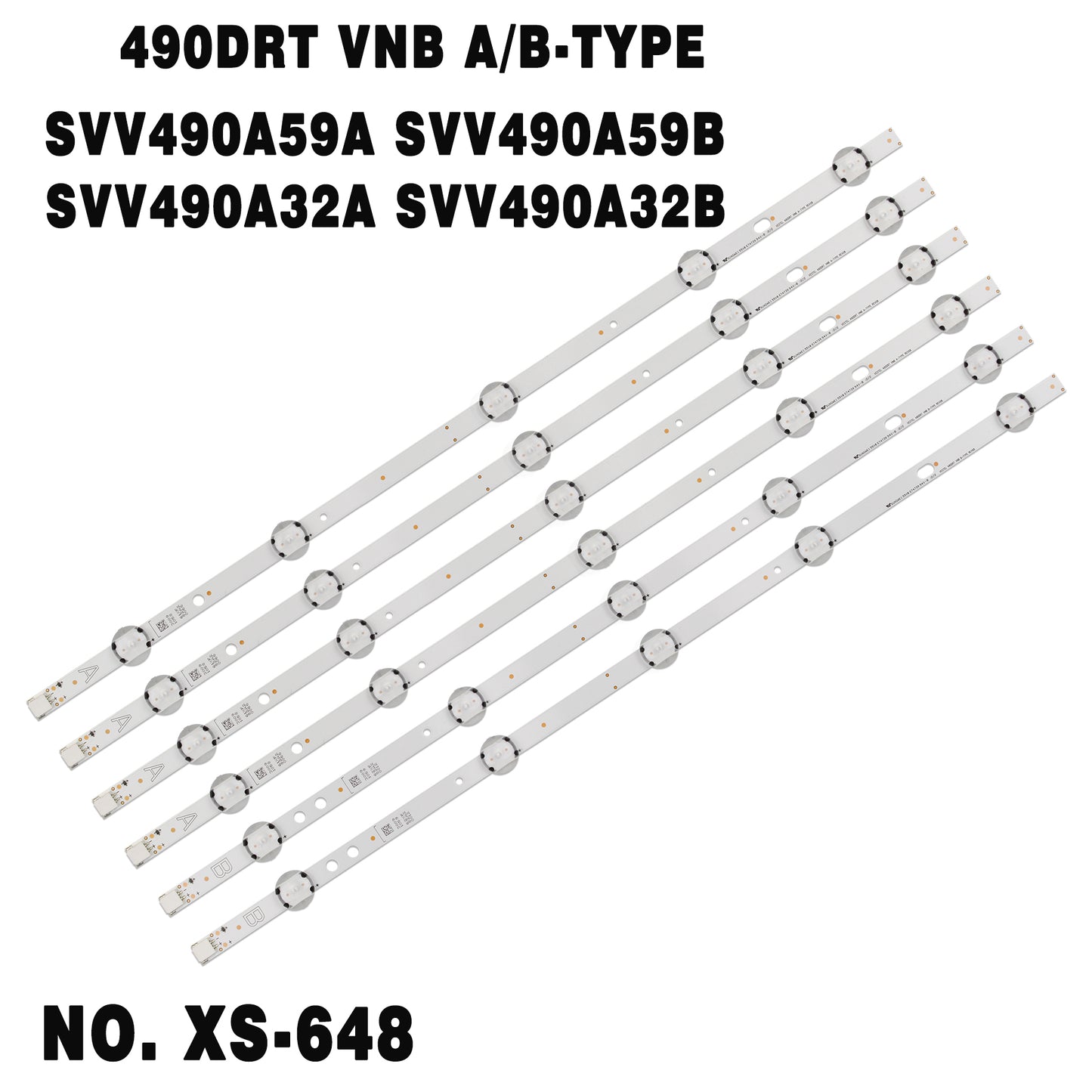 XS-648 VESTEL 490DRT VNB A/B-TYPE REV0.8 VES490UNDS 49L3753DB 49HE4000 JVC LT-49C770(A) 49L3863DB 49L3653DB JL.D49051330-078HS-C_V01 SVV490A32A_5LED