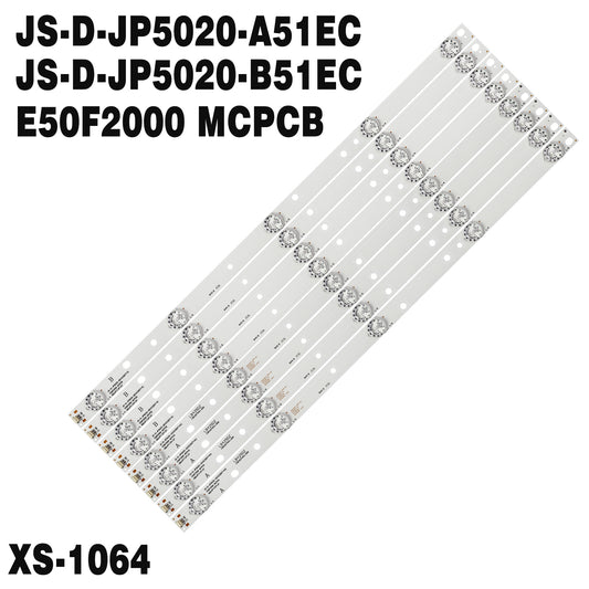 XS-1064 5Lamp For 50"TV D50-F2000 JS-D-JP5020-A51EC B51EC E-50F2000 JS-D-JP5020-B51EC LED50FHDS E50F2000 MCPCB