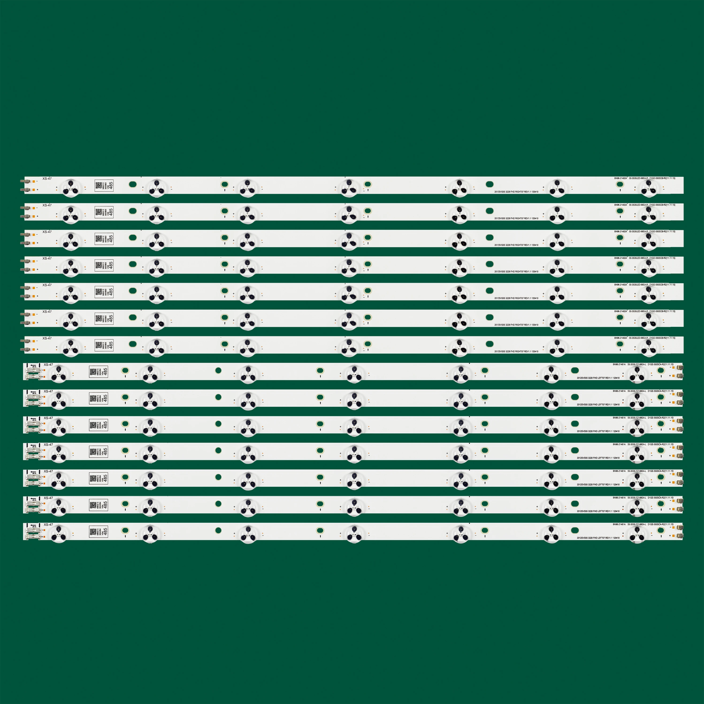 XS-47 LED Backlight 2012SVS55 3228 FHD D1GE-550SCA/SCB-R3 55-3535LED-98EA-L/R For Samsung UA55EH6000 UN55EH6001 UN55EH6030 UN55FH6200