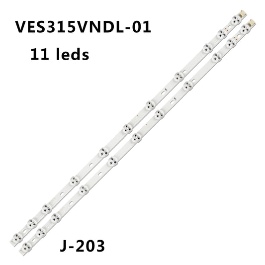 J-203 for VESTEL 32D1334DB VES315WNDL-01 VES315WNDS-2D-R02 VES315WNDA-01 11-LEDs 574mm VES315WNDS-01 32 HA5000 32LD5000H 32L3733DG 32LD5000 L32SHE17